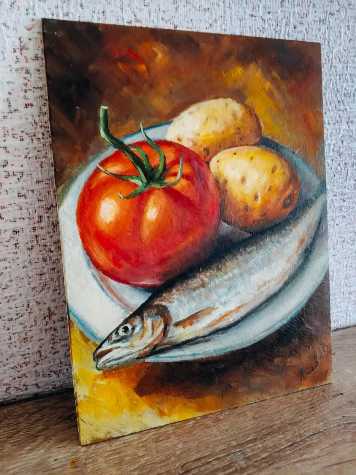 натюрморт с селедкой