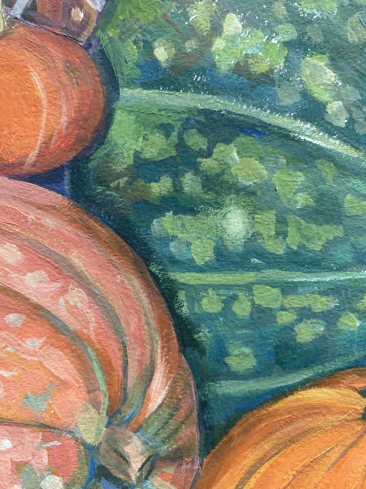 Тыквы смотрят сбоку