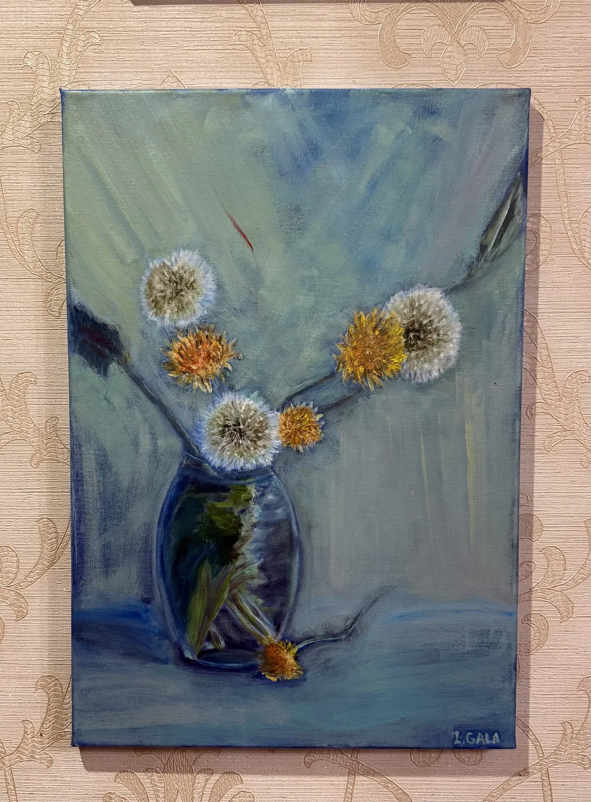 «Одуванчики в вазе»