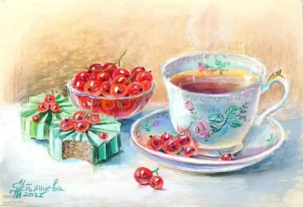 Десерт смородиновый
