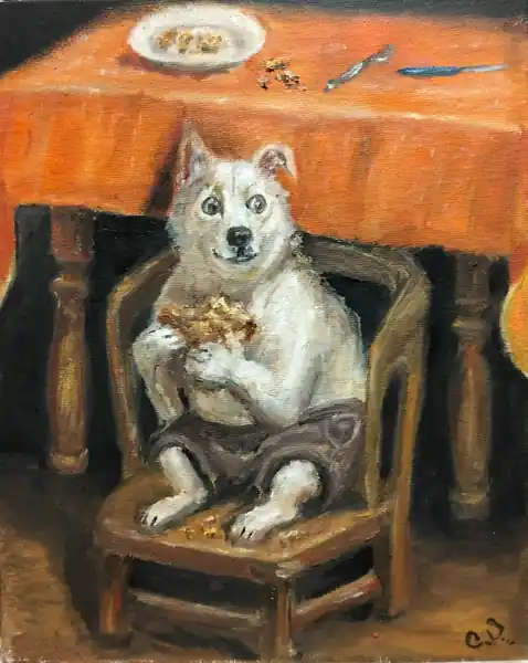 Шарик и пицца