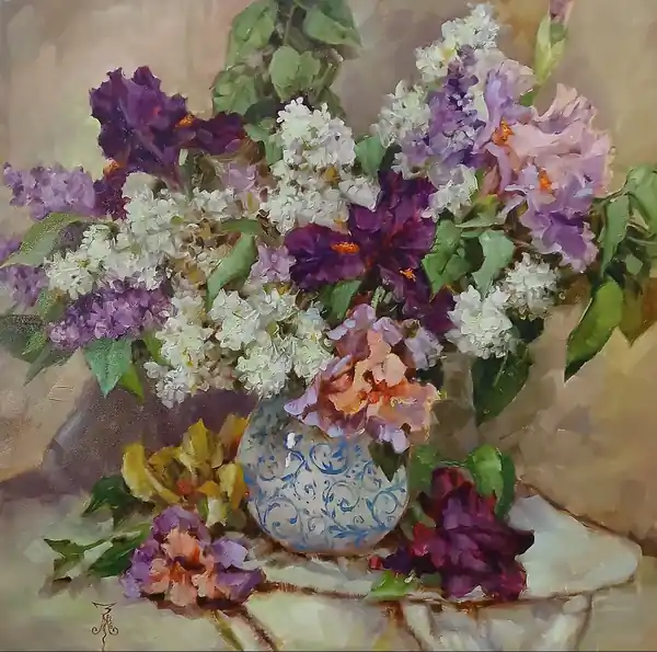 "Сирень и ирисы"