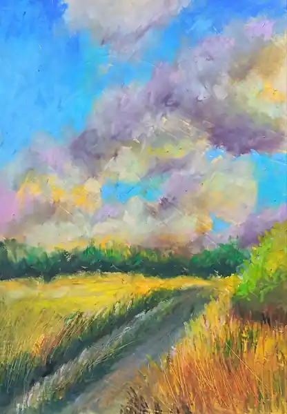 Поле, 20*30 см.