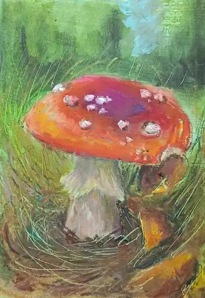 Мухоморчик, пленэр