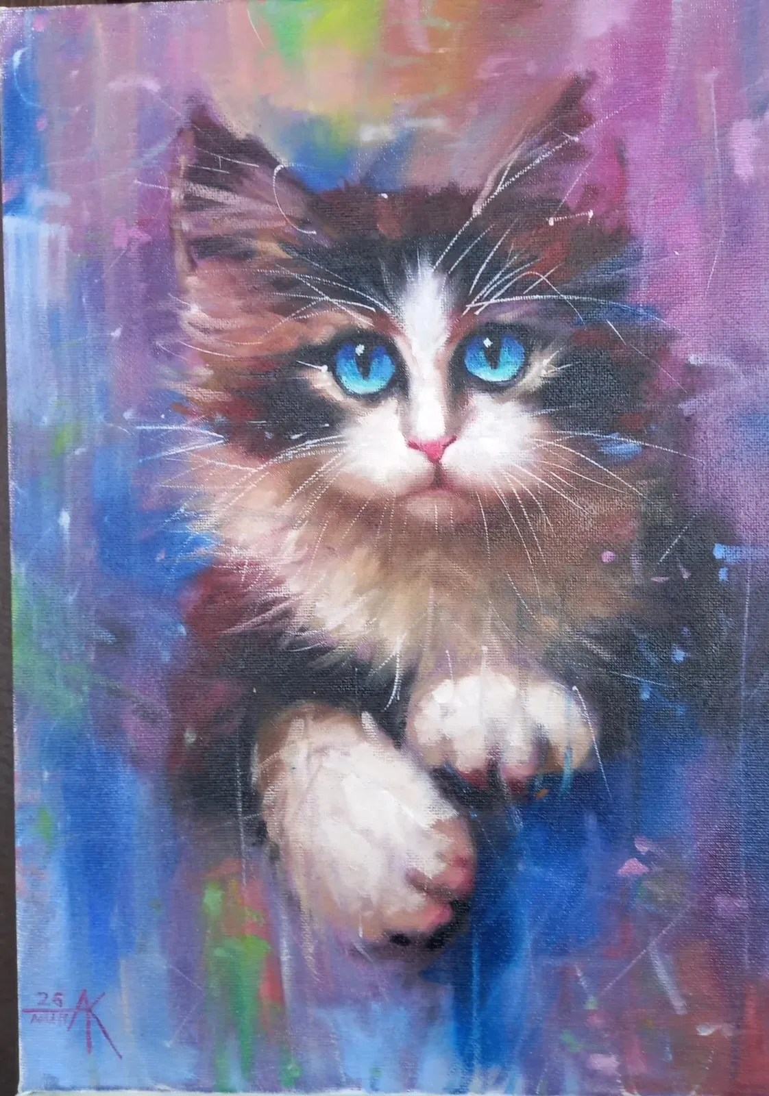 Картина «Анапский котик» — Венера Арапова, Абстракция, аукцион Artstore